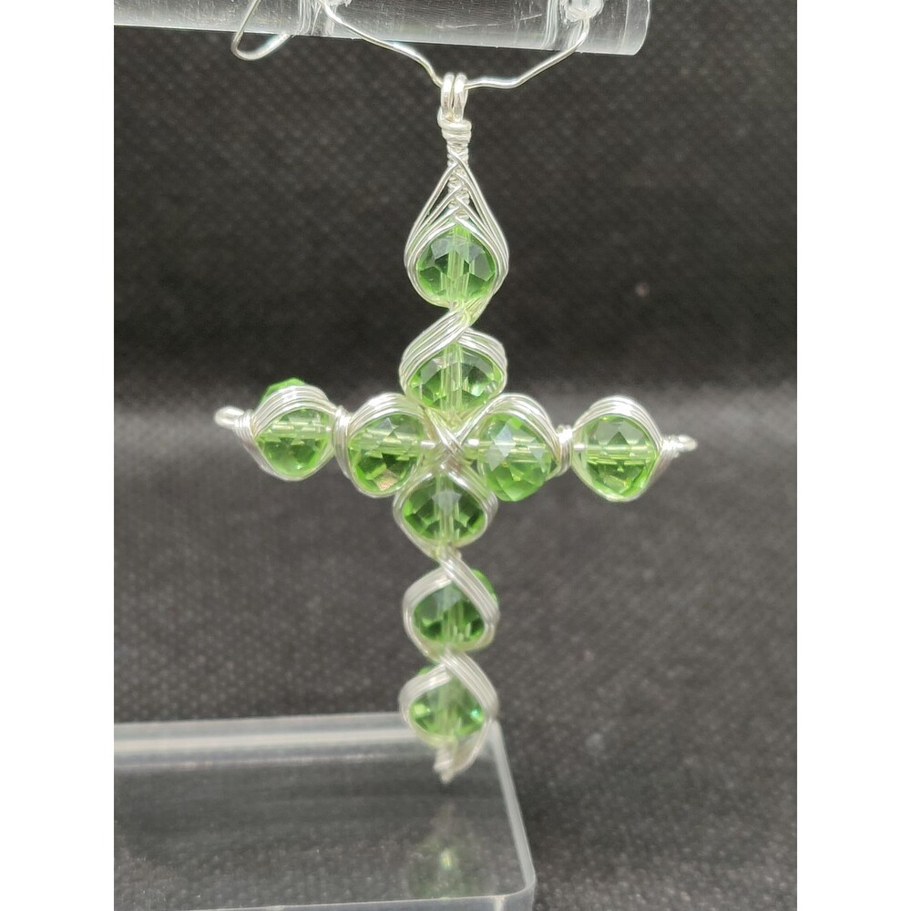Green Crystal Cross